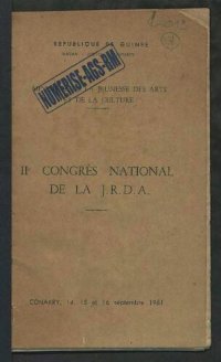 cover of the book IIe congrès national de la J.R.D.A., Conakry, les 14, 15 et 16 septembre 1961