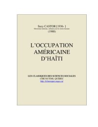 cover of the book L’occupation américaine d’Haïti