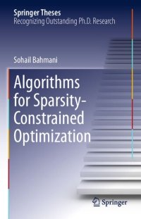 cover of the book Algorithms for Sparsity-Constrained Optimization