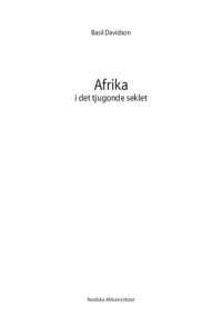 cover of the book Afrika i det tjugonde seklet