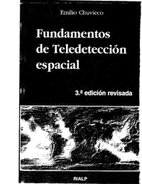 cover of the book Fundamentos de teledetección espacial (Manuales Universitarios) (Spanish Edition)