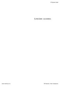 cover of the book Lineáris algebra