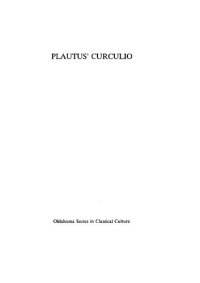 cover of the book Plautus' Curculio