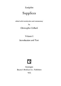 cover of the book Euripides: Supplices (edited with introduction and commentary)