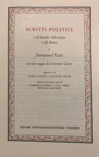 cover of the book Scritti politici e di filosofia della storia e del diritto