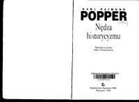 cover of the book Nędza historycyzmu