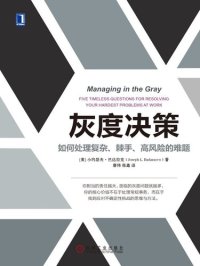 cover of the book 灰度决策：如何处理复杂、棘手、高风险的难题