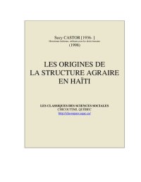 cover of the book Les origines de la structure agraire en Haïti