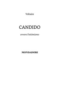 cover of the book Candido