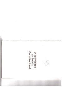 cover of the book A identidade do sujeito constitucional