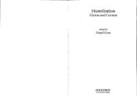 cover of the book Humiliation: Claims and Context