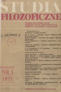 cover of the book Studia Filozoficzne 5/1975 (114)