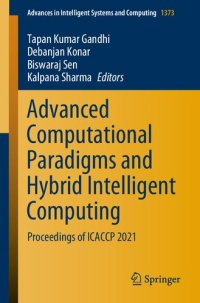 cover of the book Advanced Computational Paradigms and Hybrid Intelligent Computing: Proceedings of ICACCP 2021