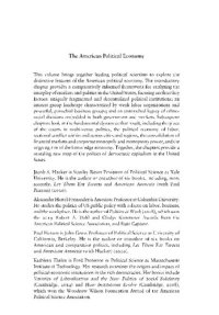 cover of the book The American Political Economy: Politics, Markets, and Power