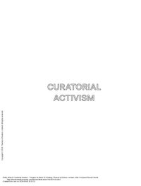 cover of the book Curatorial Activism: Towards an Ethics of Curating