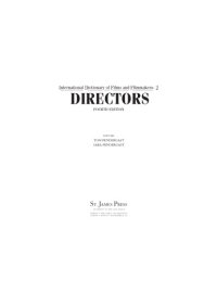 cover of the book International Dictionary of Films and Filmmakers. Vol. 2: Directors