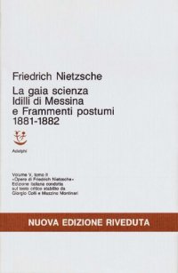 cover of the book Idilli di Messina - La gaia scienza - Frammenti postumi (1881-1882)