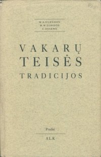 cover of the book Vakarų teisės tradicijos