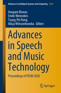 cover of the book Advances in Speech and Music Technology: Proceedings of FRSM 2020 (Advances in Intelligent Systems and Computing)