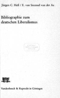 cover of the book Bibliographie zum deutschen Liberalismus