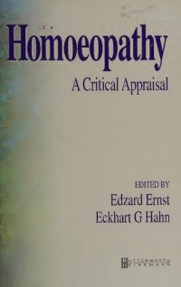 cover of the book Homeopathy: A Critical Appraisal