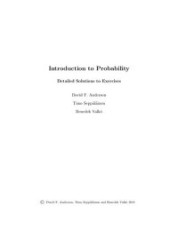 cover of the book Introduction to Probability (Cambridge Mathematical Textbooks) [SOLUTIONS MANUAL]