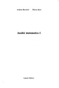 cover of the book Analisi matematica 1