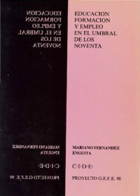 cover of the book Educación, formación y empleo en el umbral de los noventa