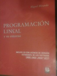 cover of the book PROGRAMACION LINEAL Y SU ENTORNO