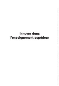 cover of the book Innover dans l’enseignement supérieur