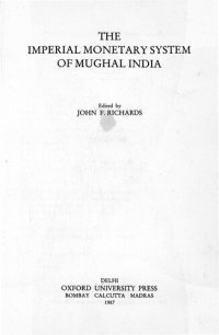 cover of the book The Imperial Monetary System of Mughal India