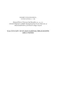 cover of the book The Concept of International Obligations Erga Omnes