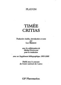 cover of the book Timée; Critias