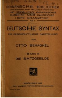 cover of the book Die Satzgebilde