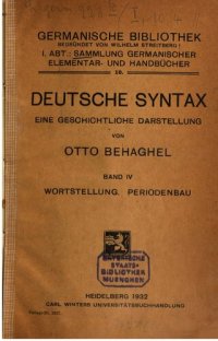 cover of the book Wortstellung. Periodenbau