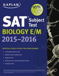 cover of the book Kaplan SAT Subject Test Biology E/M 2015-2016