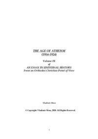 cover of the book The Age of Atheism (1914-1924)