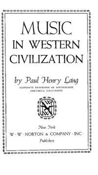 cover of the book Music in Western Civilization