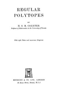 cover of the book Regular Polytopes