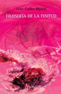 cover of the book Filosofía de la finitud