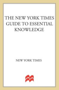 cover of the book The New York Times guide to essential knowledge: A desk reference for the curious mind