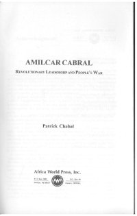 cover of the book Amilcar Cabral: Revolutionary Leadership and People's War