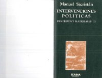 cover of the book Panfletos y materiales III - Intervenciones políticas