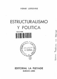 cover of the book Estructuralismo y política