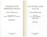 cover of the book Vermischte Bemerkungen = Culture and Value