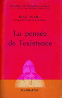 cover of the book La Pensée de l'existence