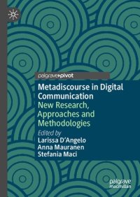 cover of the book Metadiscourse in Digital Communication: New Research, Approaches and Methodologies