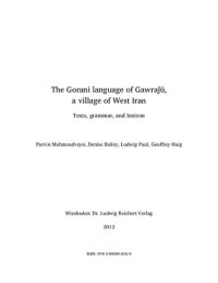 cover of the book The Gorani language of Gawraǰū, a village of West Iran