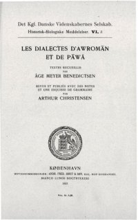 cover of the book Les dialectes d’Awromān et de Pāwä