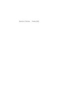 cover of the book Schubert Calculus - Osaka 2012 (Collect)